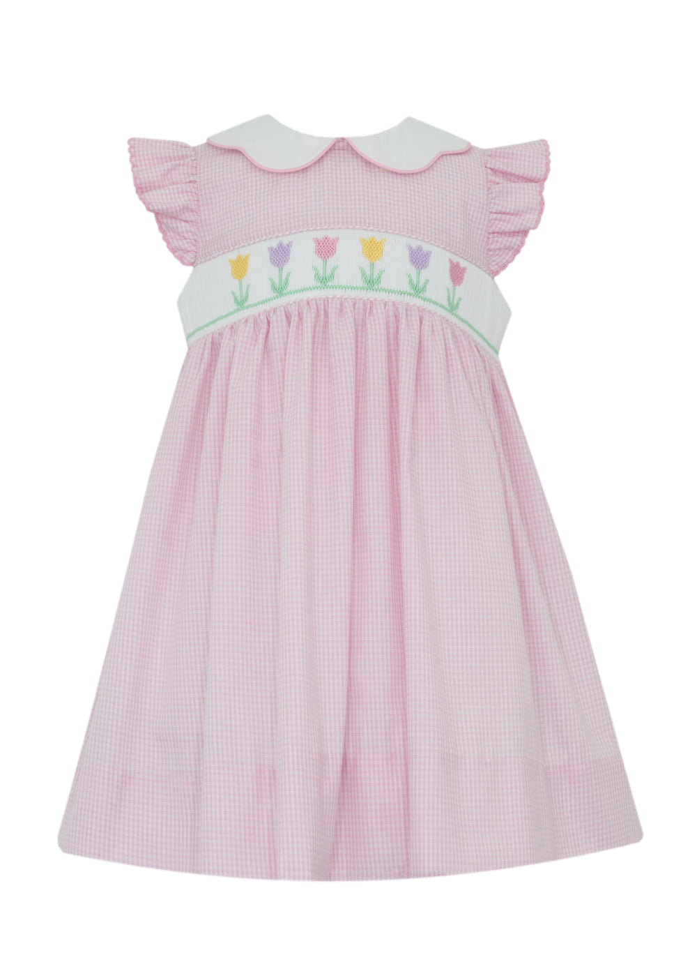 Spring Tulips Smocked Dress