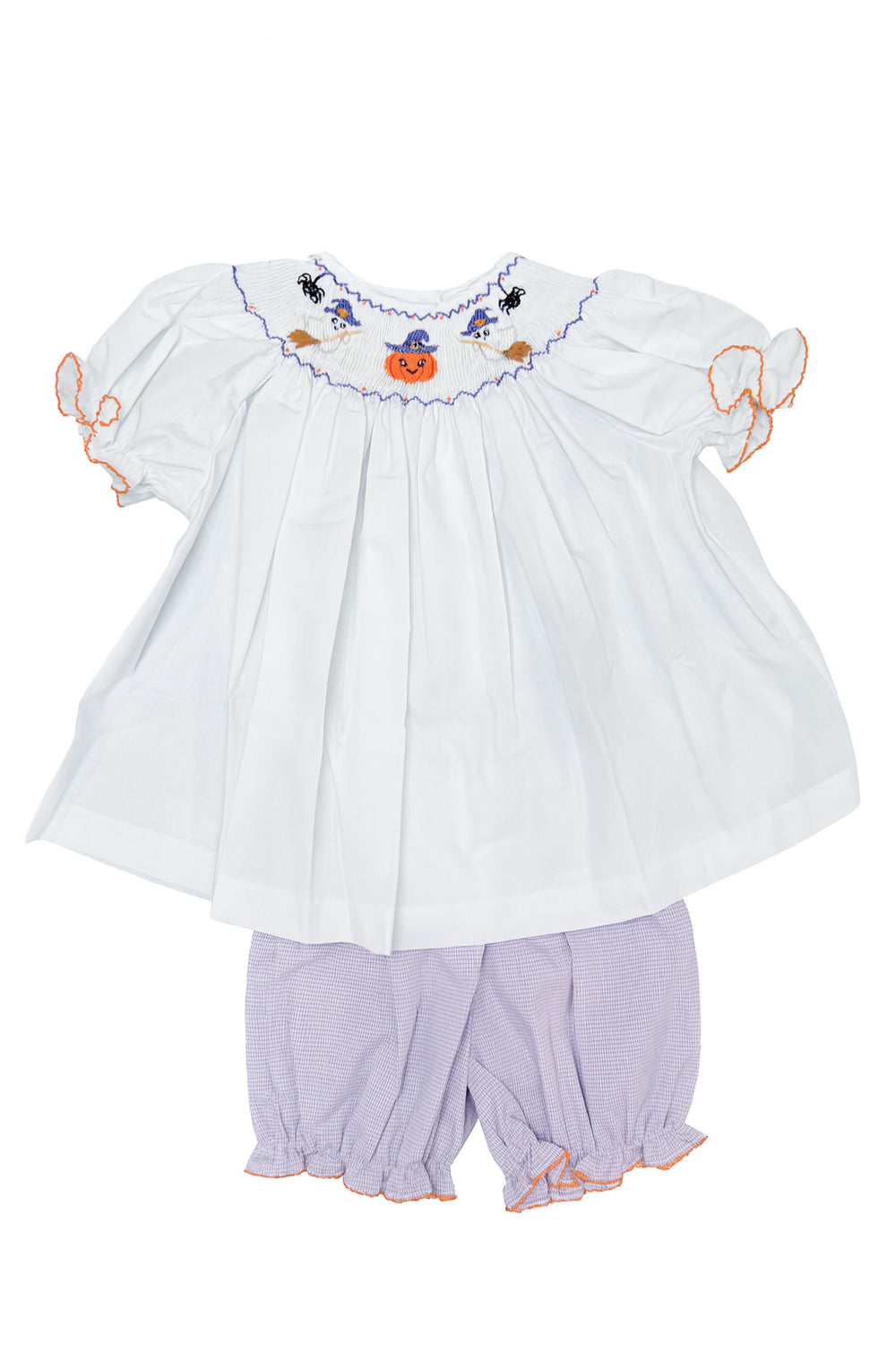 Halloween Smocked Bloomer Set