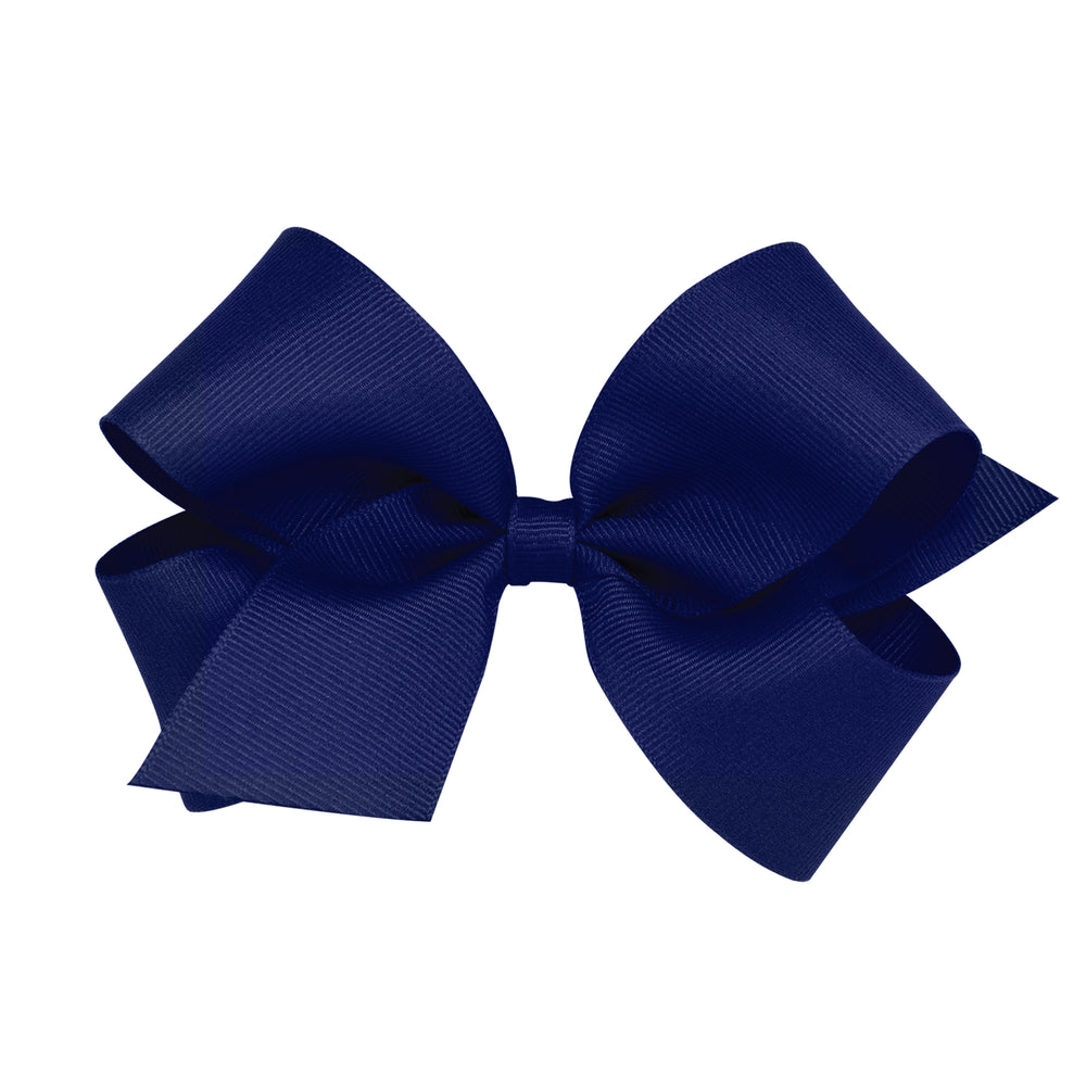 Medium Grosgrain Bow - Light Navy
