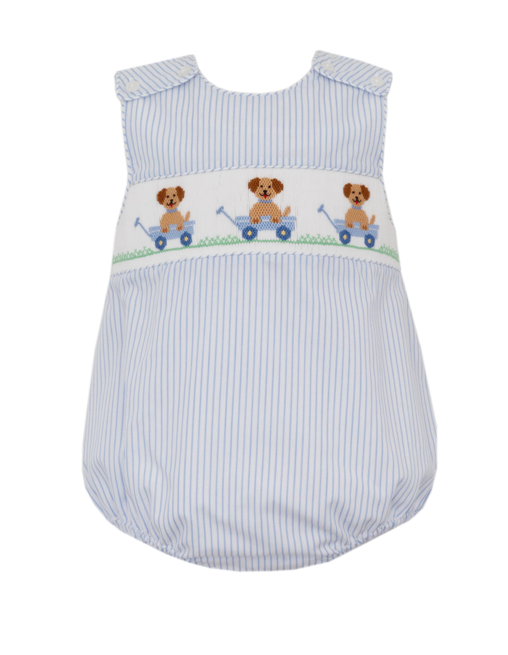 Puppy Smocked Bubble