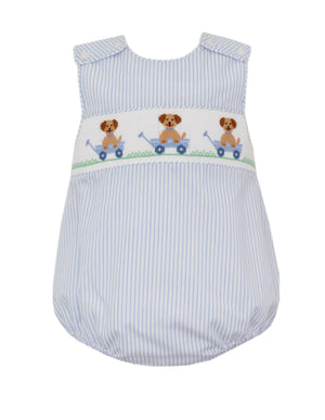 Puppy Smocked Bubble