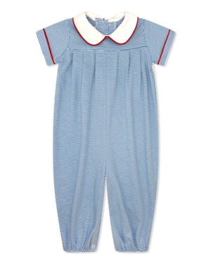 Pleated Longe Bubble - Blue Stripe