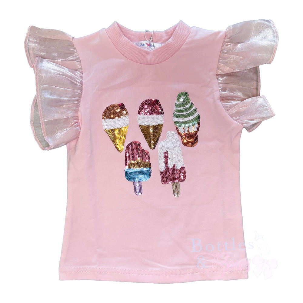 Ice Cream Sequin Top