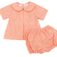 Orange Gingham Diaper Set