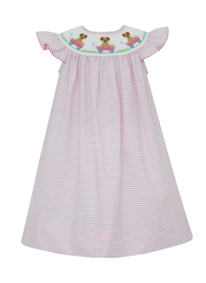 Puppy Smocked Dress