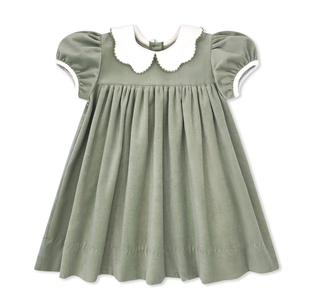 Special Moments Dress - Green Velvet