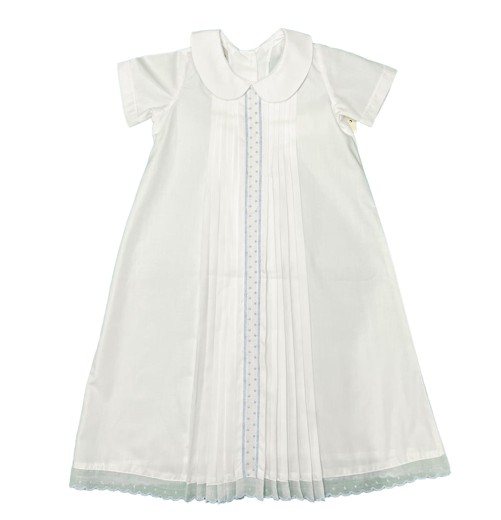 White with Blue Dot Daygown