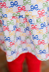 Peggy Legging Set - Primary Bows