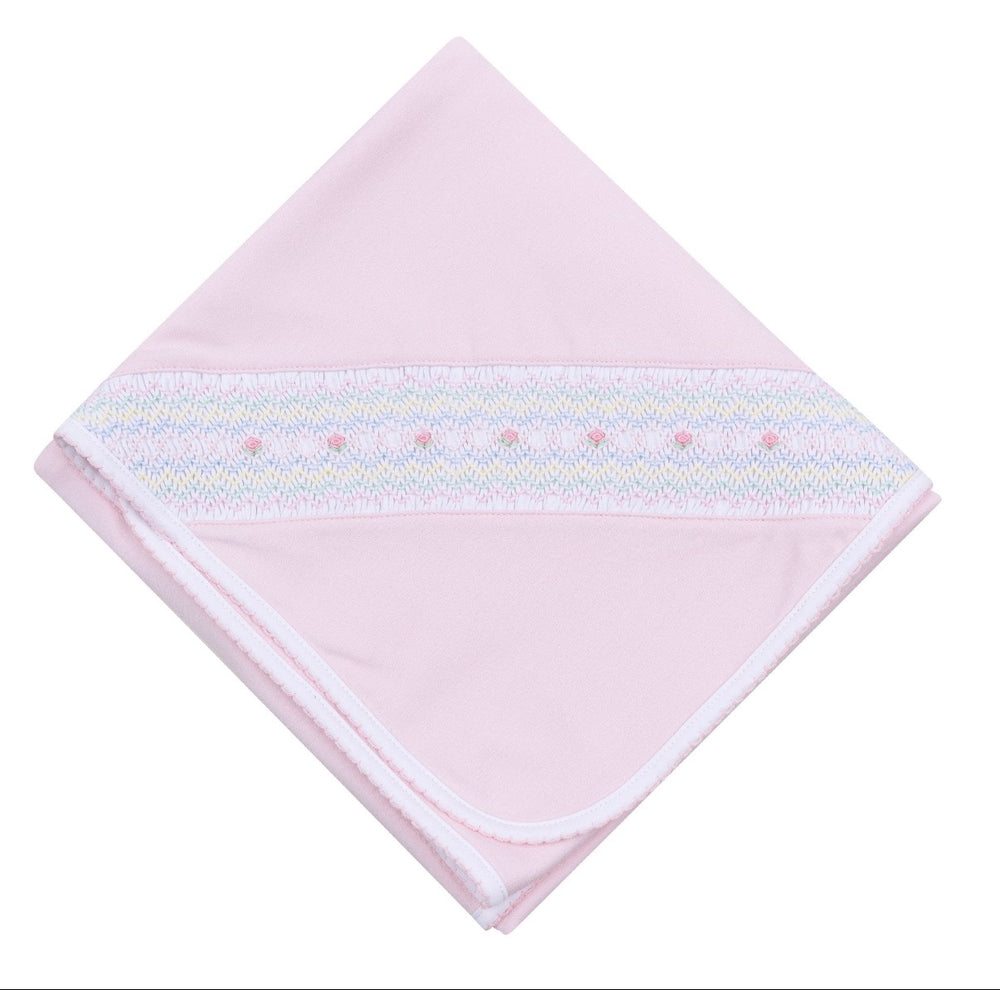 Junie’s Classics Smocked Receiving Blanket