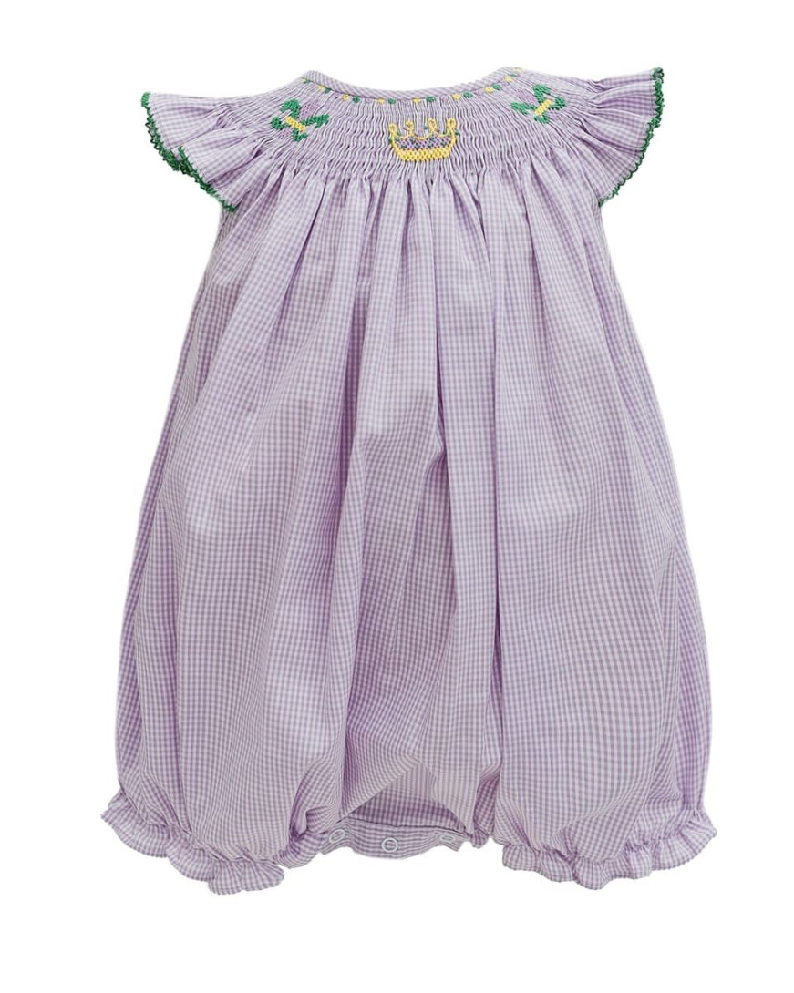 Mardi Gras Smocked Bubble