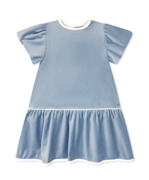 Harper Dress - Beaufort Blue Velvet