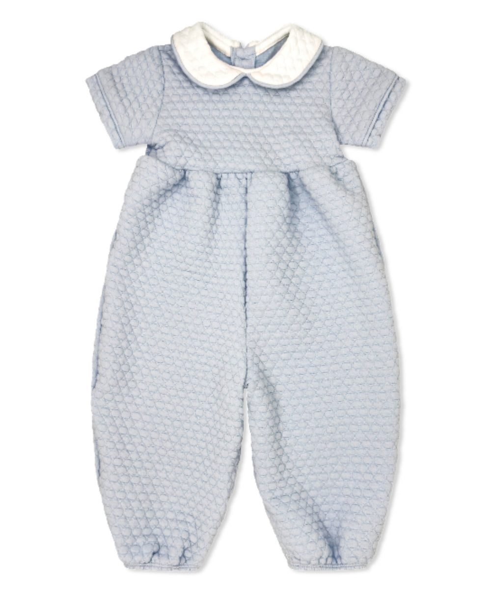 Rover Romper - Blue Quilted