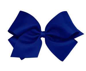 Mini King Hair Bow - Royal Blue