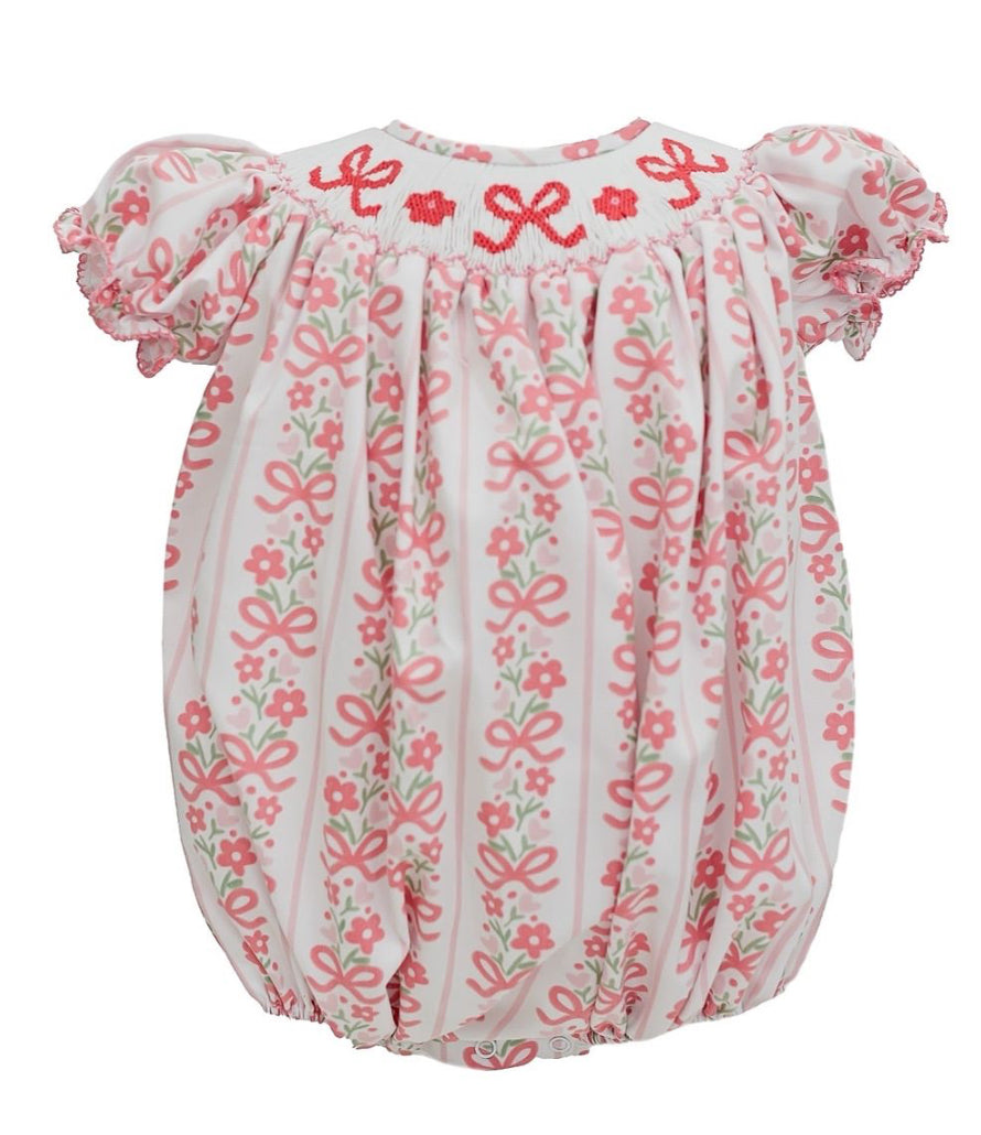 Smocked Bows & Flowers Bubble