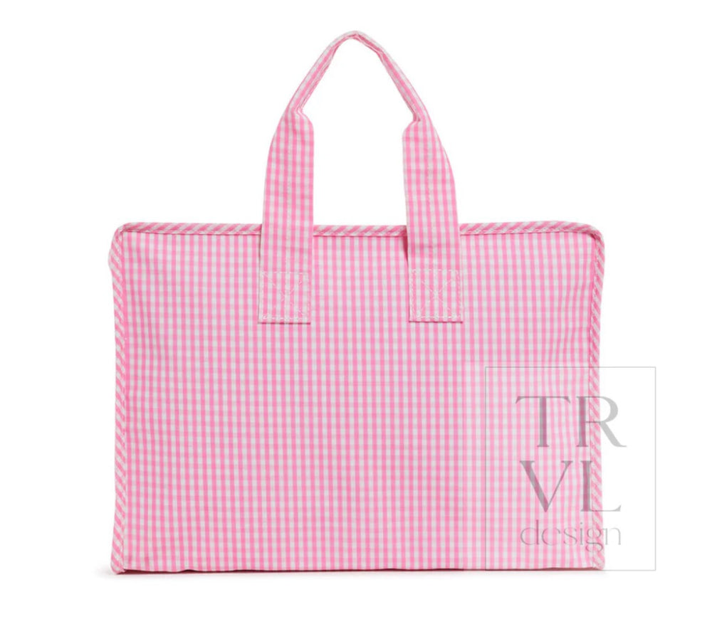 Overnight Tote - Gingham Pink