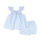 Sally Swing Set - Blue Seersucker