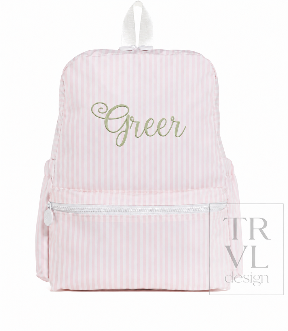 Pink Stripe Backpack