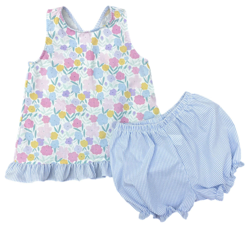 Poppy Bloomer Set - Vintage Floral