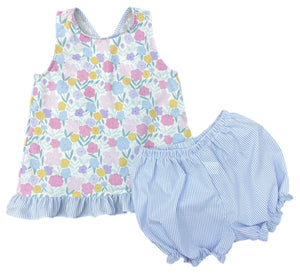 Poppy Bloomer Set - Vintage Floral