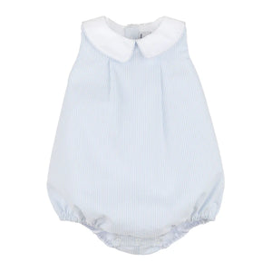 Baker Collared Bubble - Blue Stripe