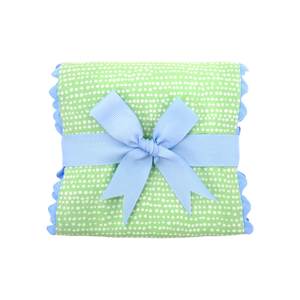 Green & Blue Burp Cloth