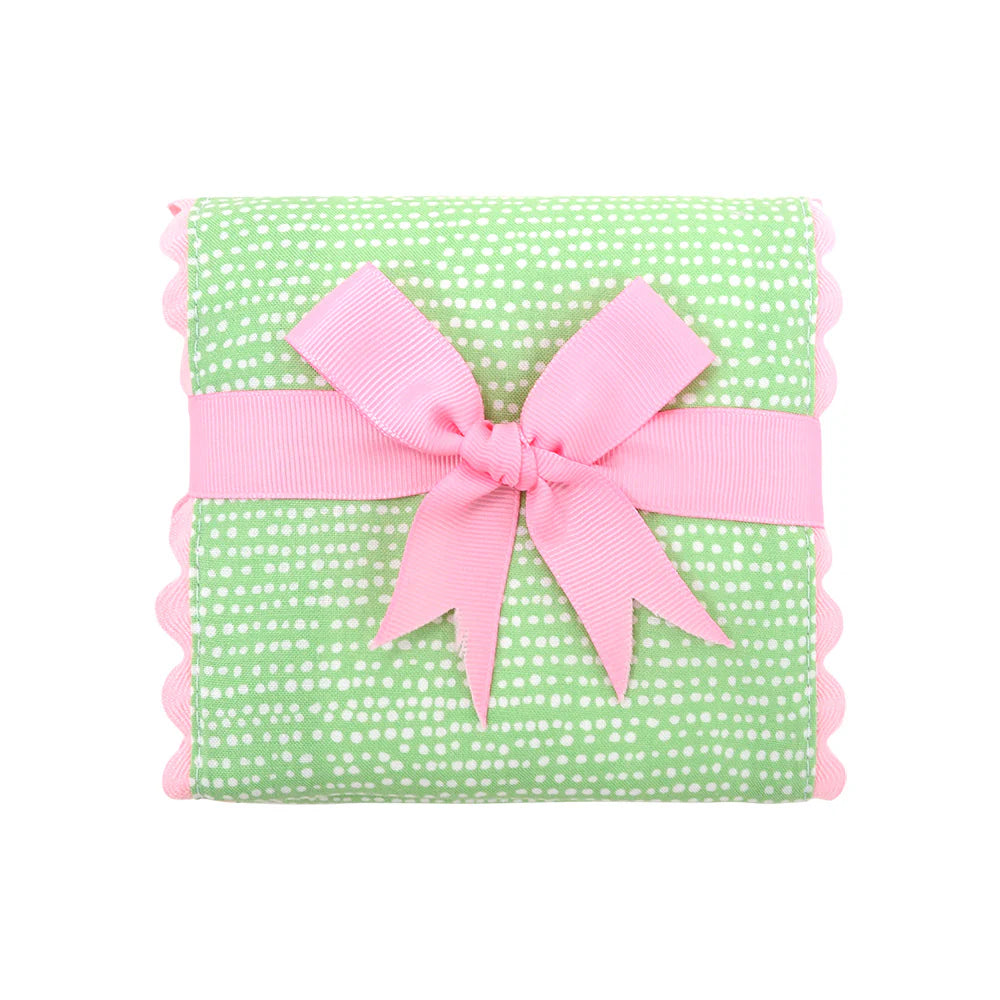 Green & Pink Burp Cloth