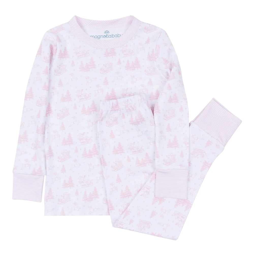 Holiday Toile Pajamas - Pink