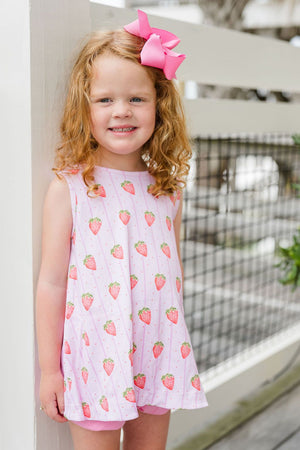 Lottie Bloomer Set - Strawberry Stripe