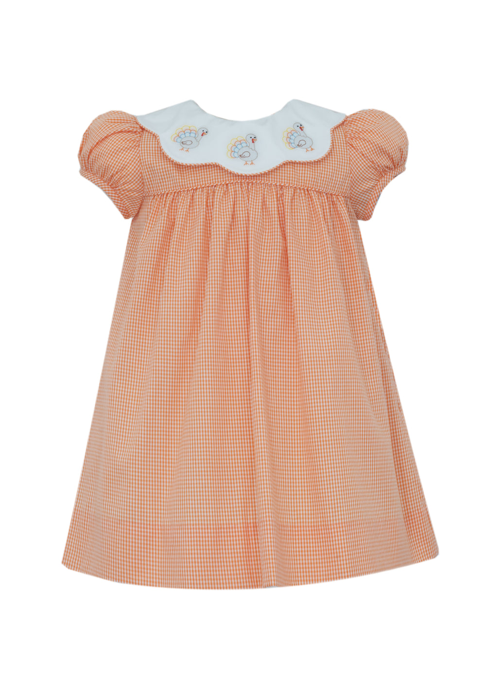 Turkey Orange Gingham Dress