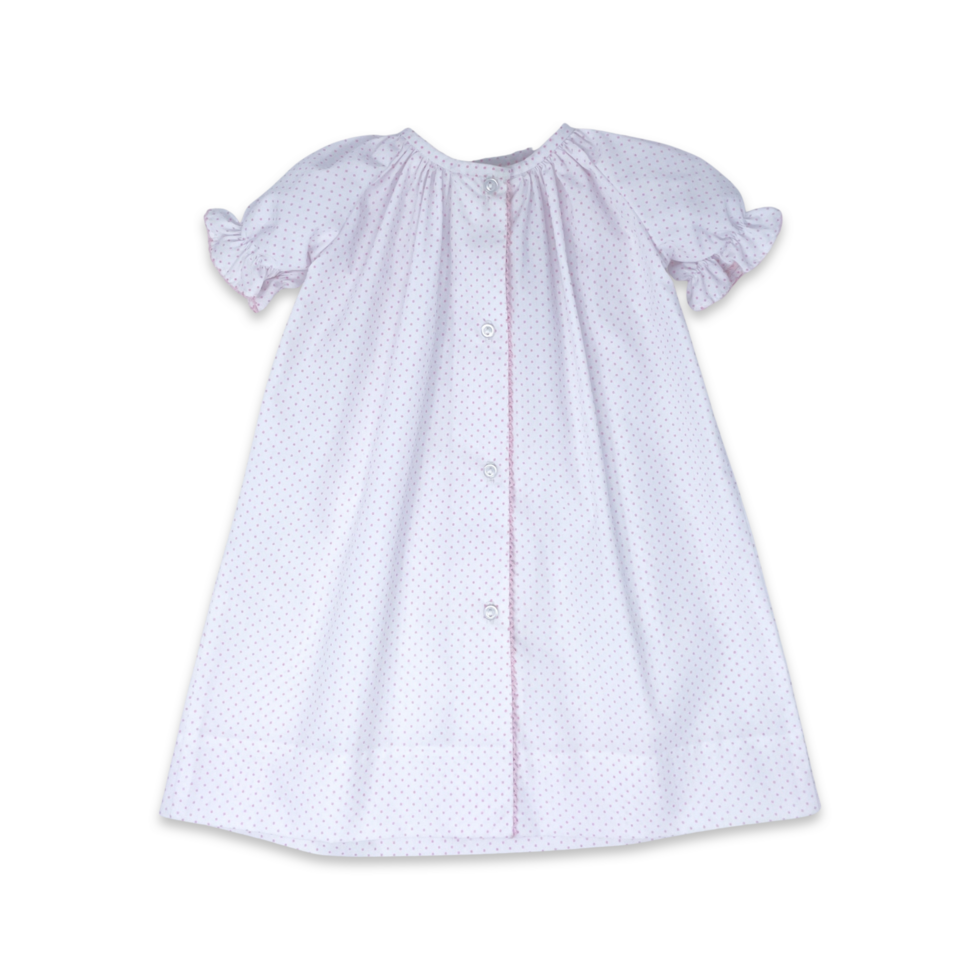 Vintage Daygown - Columbia Street Pink Bitty Dot