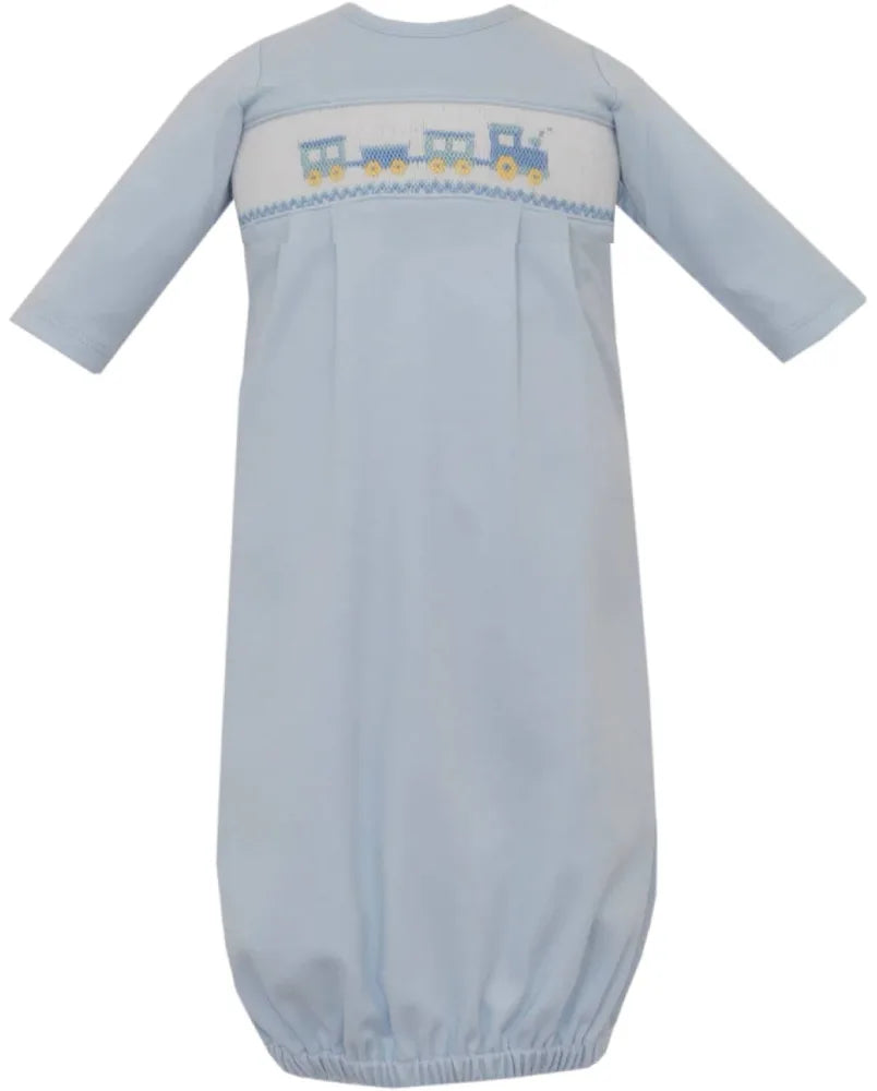 Train Smocked Gown