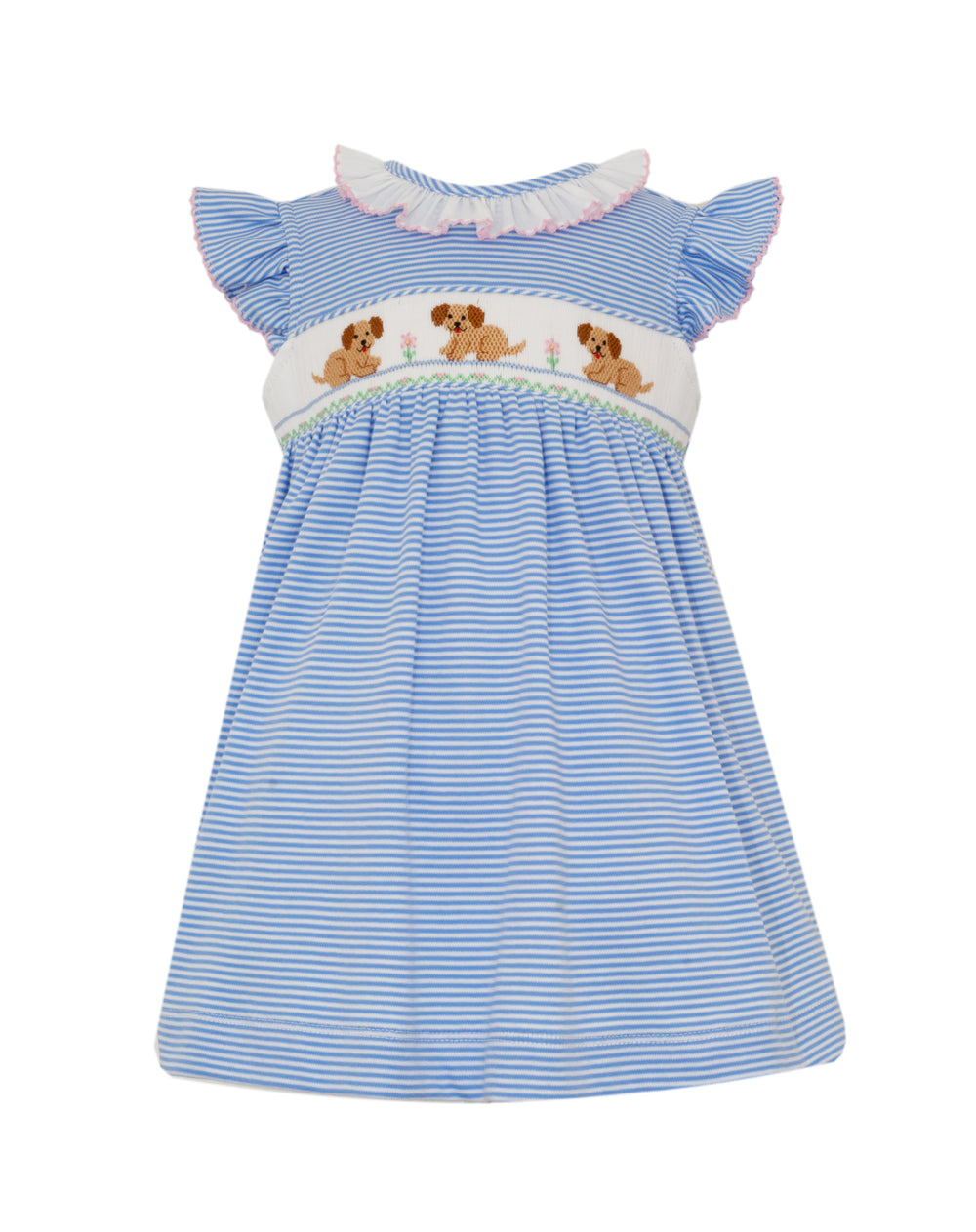 Puppies Smocked Dress