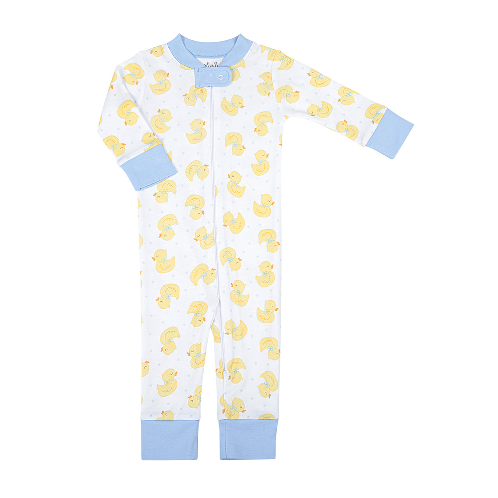 Precious Duckling Zipped Pajamas