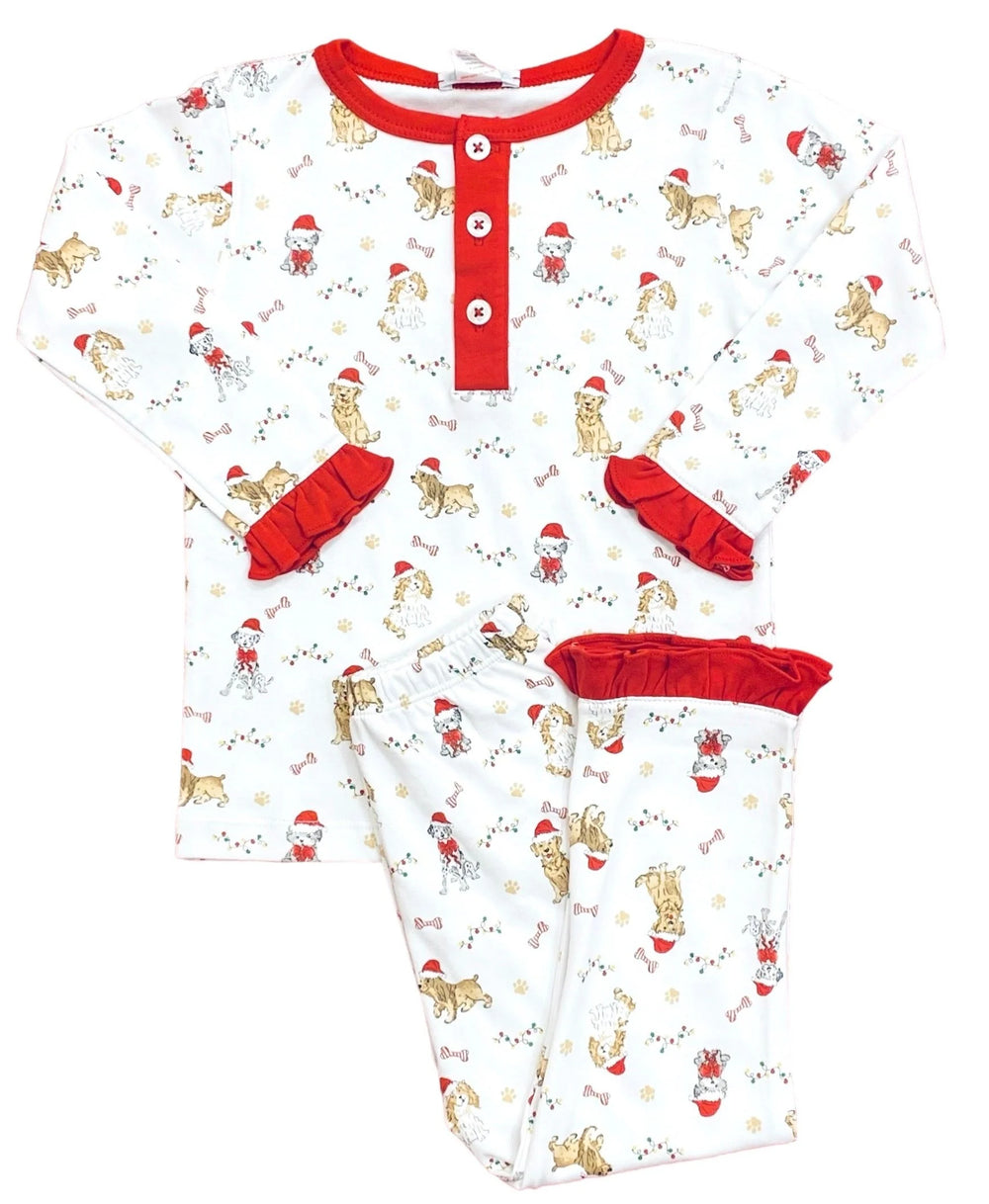 Santa Puppy Pajamas