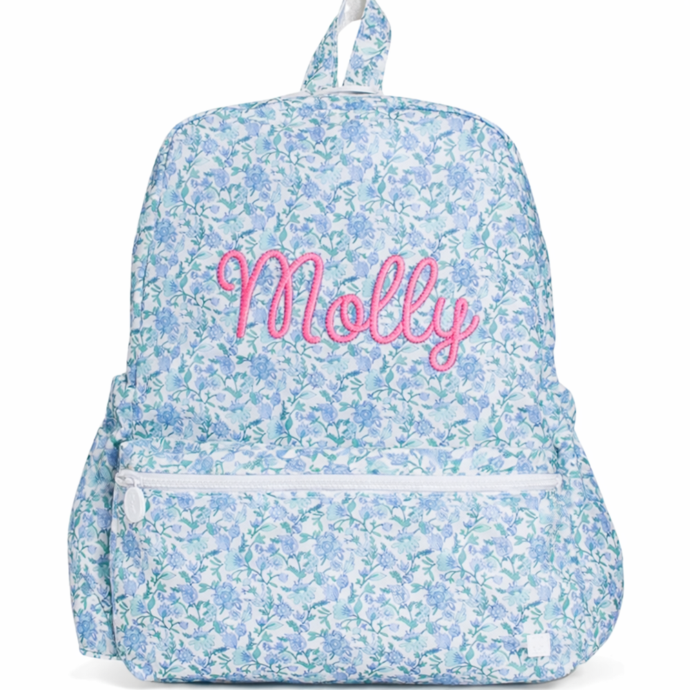Hamptons Floral Embroidered Backpack