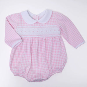 Mini Checks Smocked Bubble