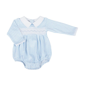 Mini Checks Smocked Bubble