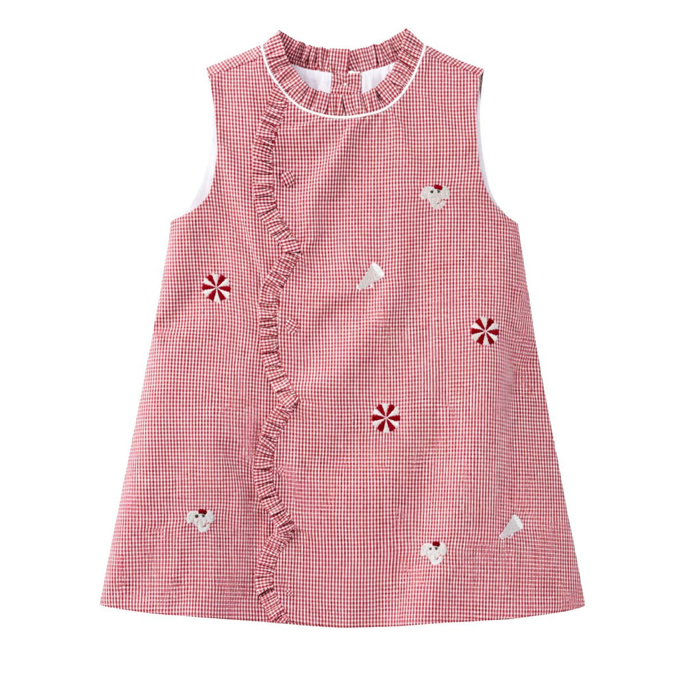 Claire Crimson Elephant Dress