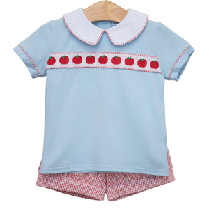 Apple Ribbon Short Set