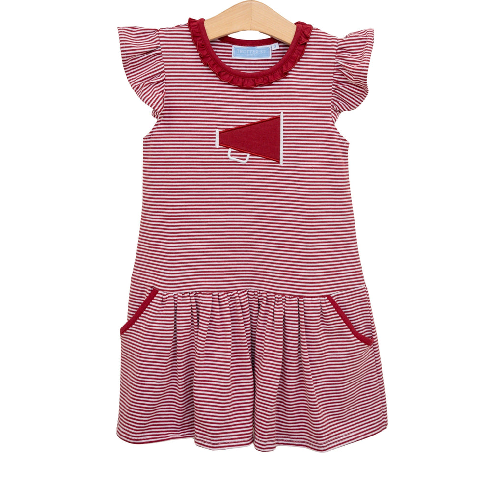 Crimson Megaphone Dress
