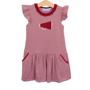 Crimson Megaphone Dress