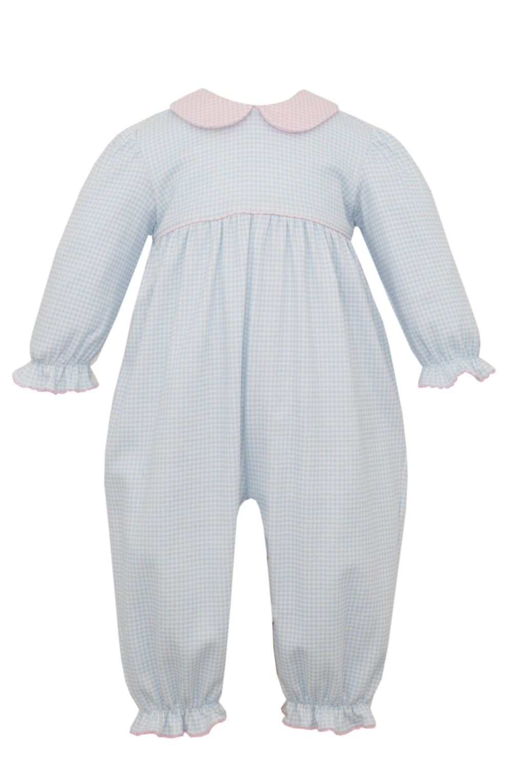 Blue Gingham Long Bubble