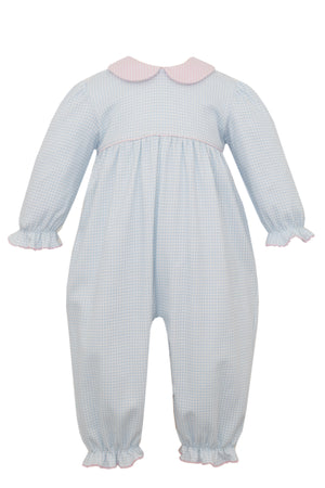 Blue Gingham Long Bubble