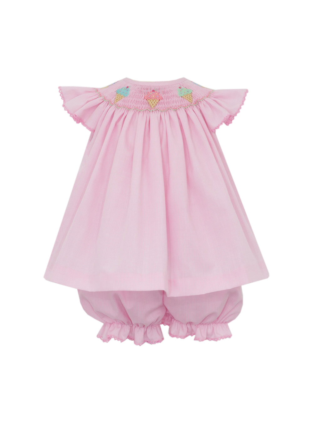 Ice Cream Smocked Bloomer Set