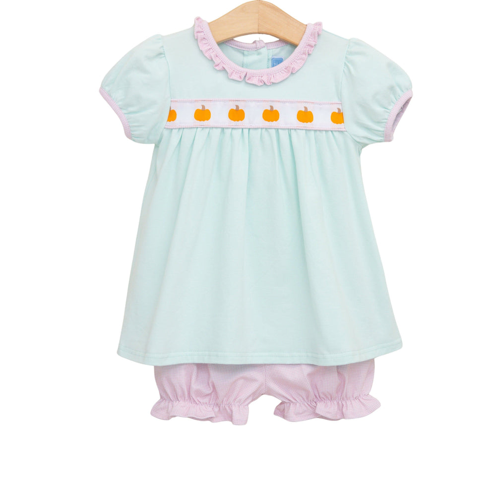 Pumpkin Ribbon Bloomer Set