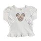 Animal Print Mouse Embroidered Shirt