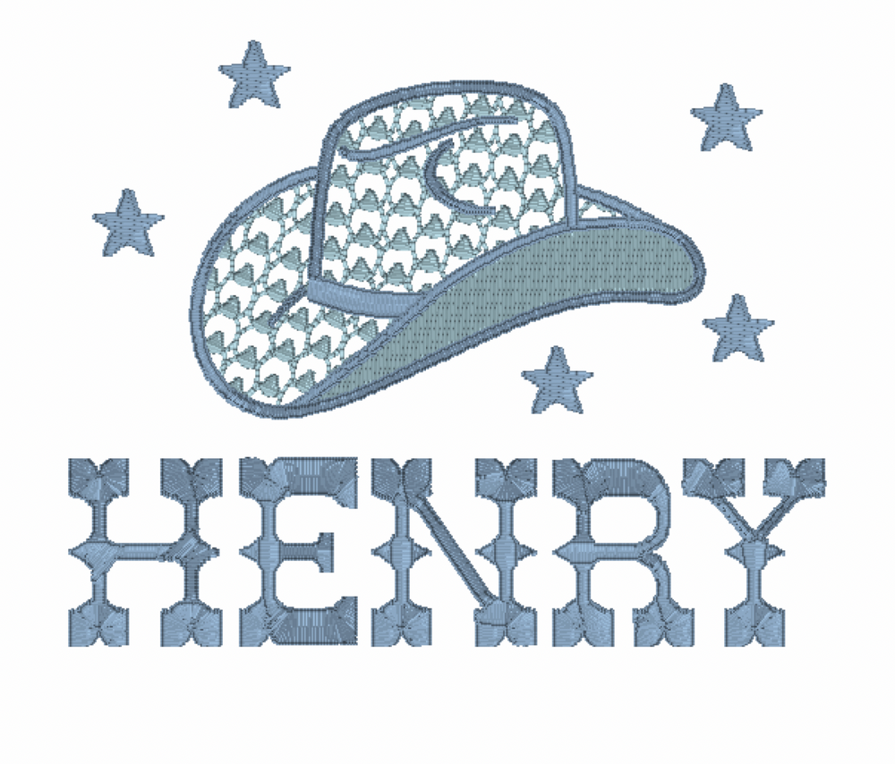 Cowboy Hat Embroidery Design