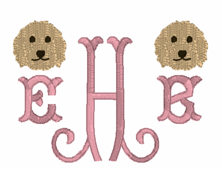 Doodle Dogs Embroidery Design