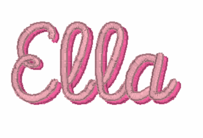 Two Toned Embroidery Font