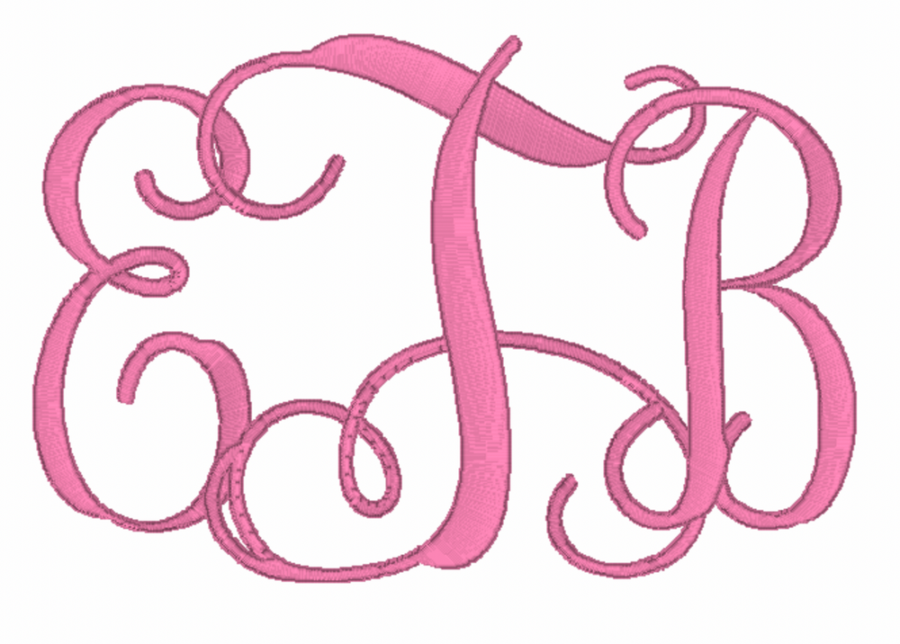 Script Embroidery Font